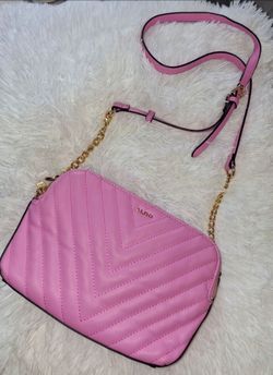 Aldo Pink Quilted Crossbody Bag