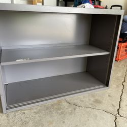 2 Shelf Metal Book Case. 