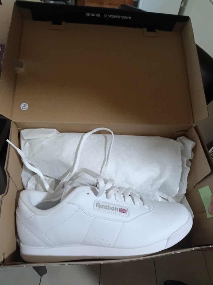 MINT Reebok Princess WHITE Women's Sneaker Athletic Shoes Original Trainers 10