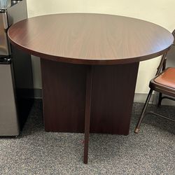Small Mahogany Conference Room Table 