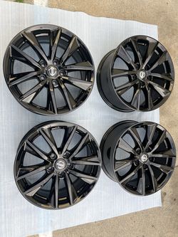 New Nissan Sentra rims 17” OEM factory wheels rines nuevos gloss black fits Sentra Altima maxima