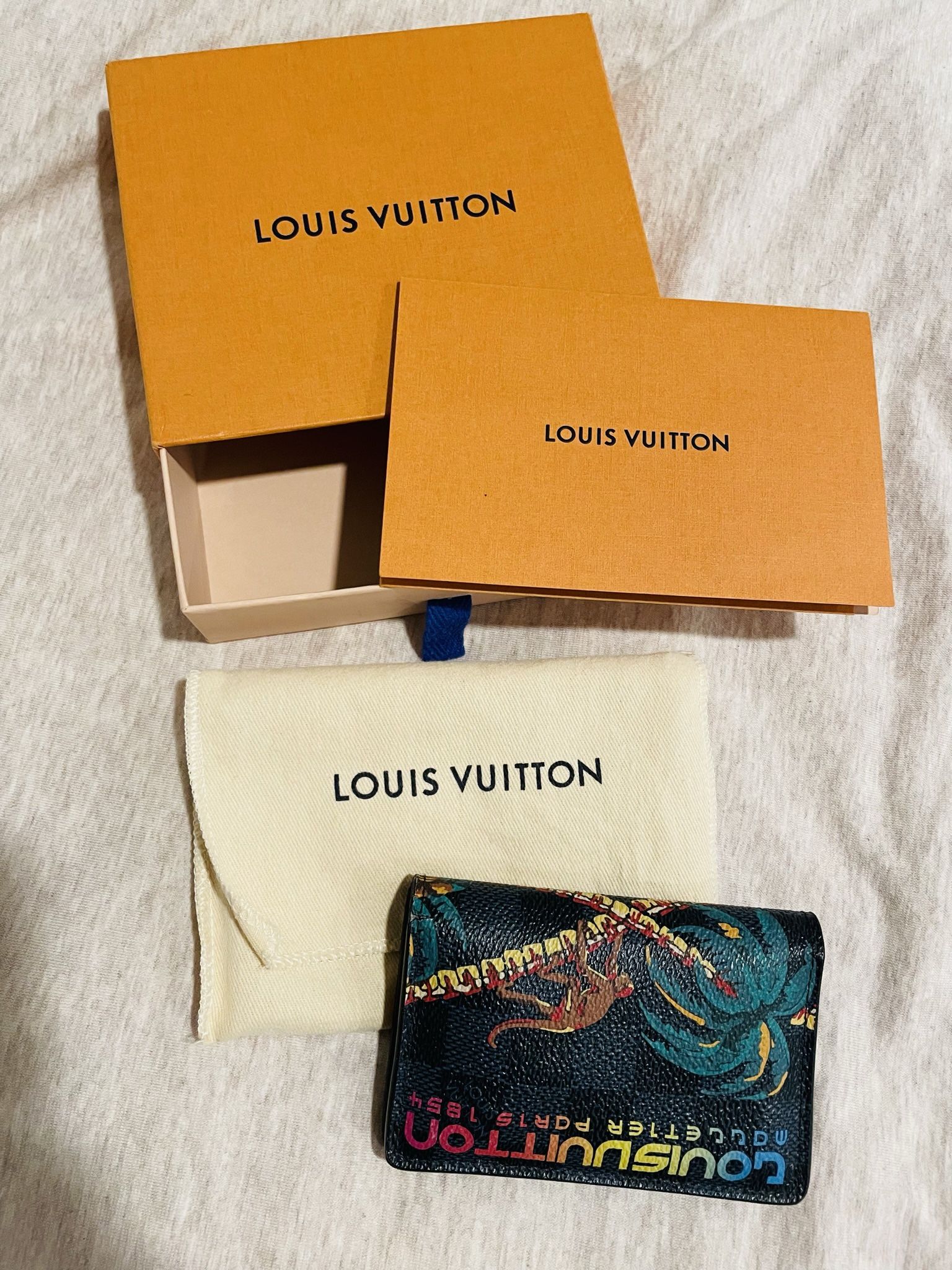 Authentic Louis Vuitton Damier Cobalt Jungle Monkey Wallet - Rare
