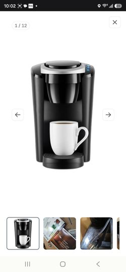 Keurig K-Compact Single-Serve K-Cup Pod Coffee Maker, with 3 Brew Sizes, Smart Start Feature, 36oz Removable Reservoir, Black