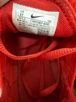 Nike Sneakers Red Kids Size 6Y