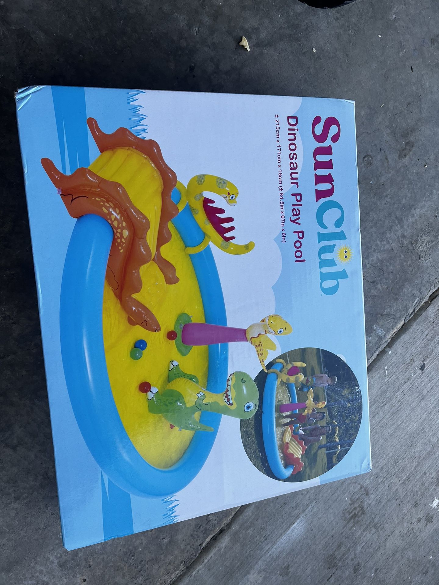 dinosaur play pool