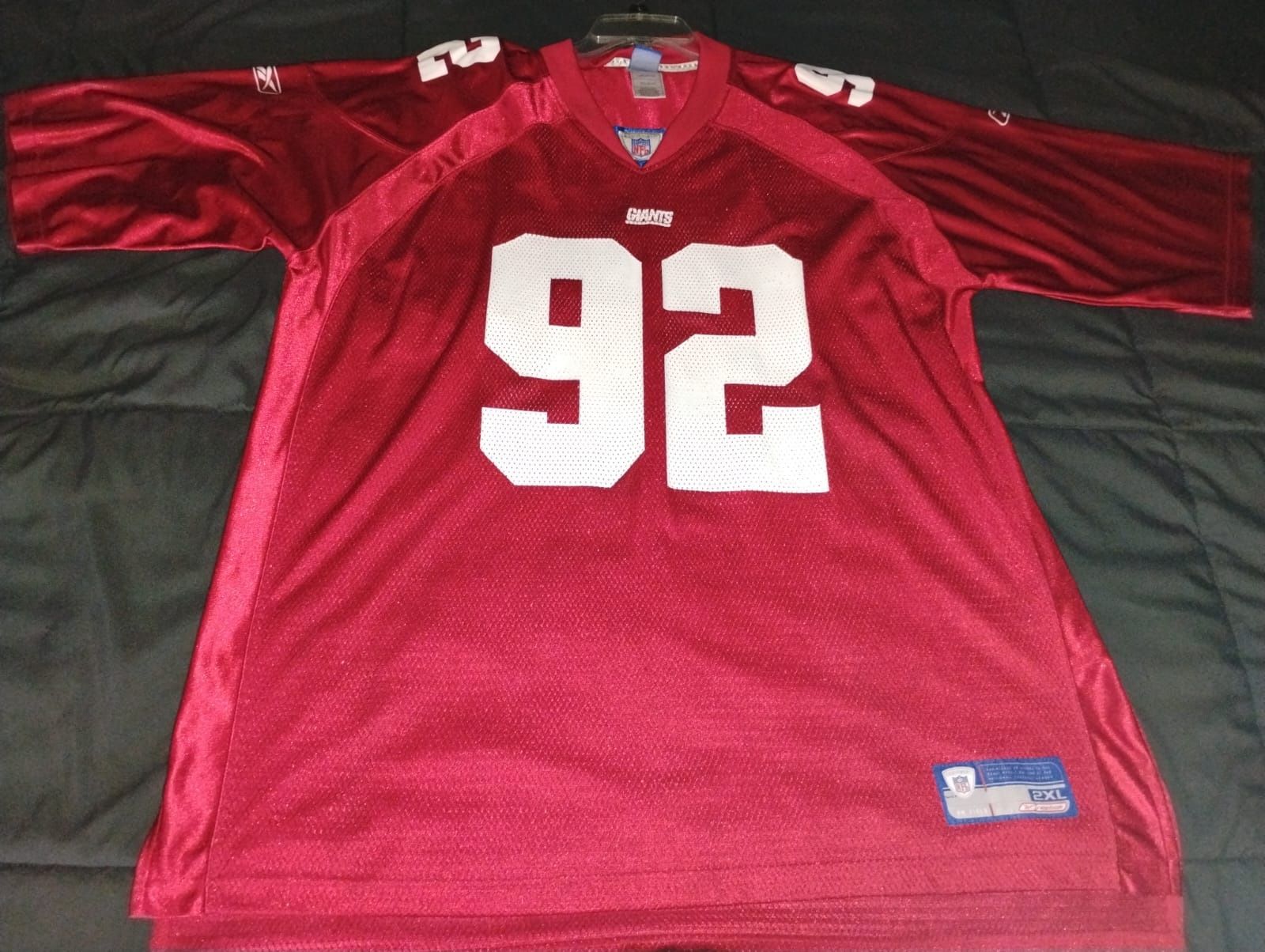 Red NFL Giant Jersey 2XL Strahan 92