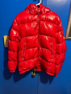 Moncler red coat size 6