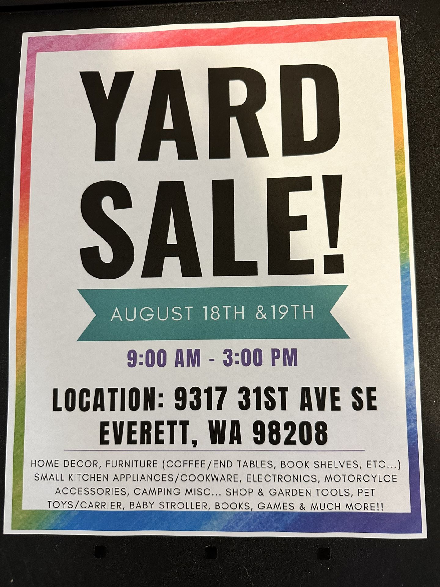 Yard Sale (Multi Family) 