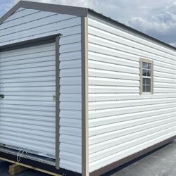 Sheds 10x14 W Rolling Doors An Wind 