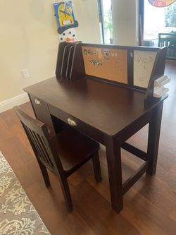 Children's desks and chairs