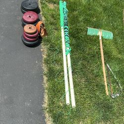 Free Today- Volleyball/badminton net And Weights 