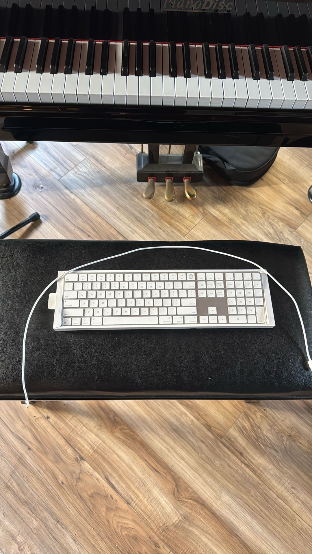 Magic keyboard with finger print scanner 