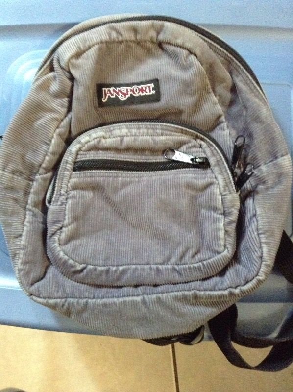 JanSport corduroy mini backpack