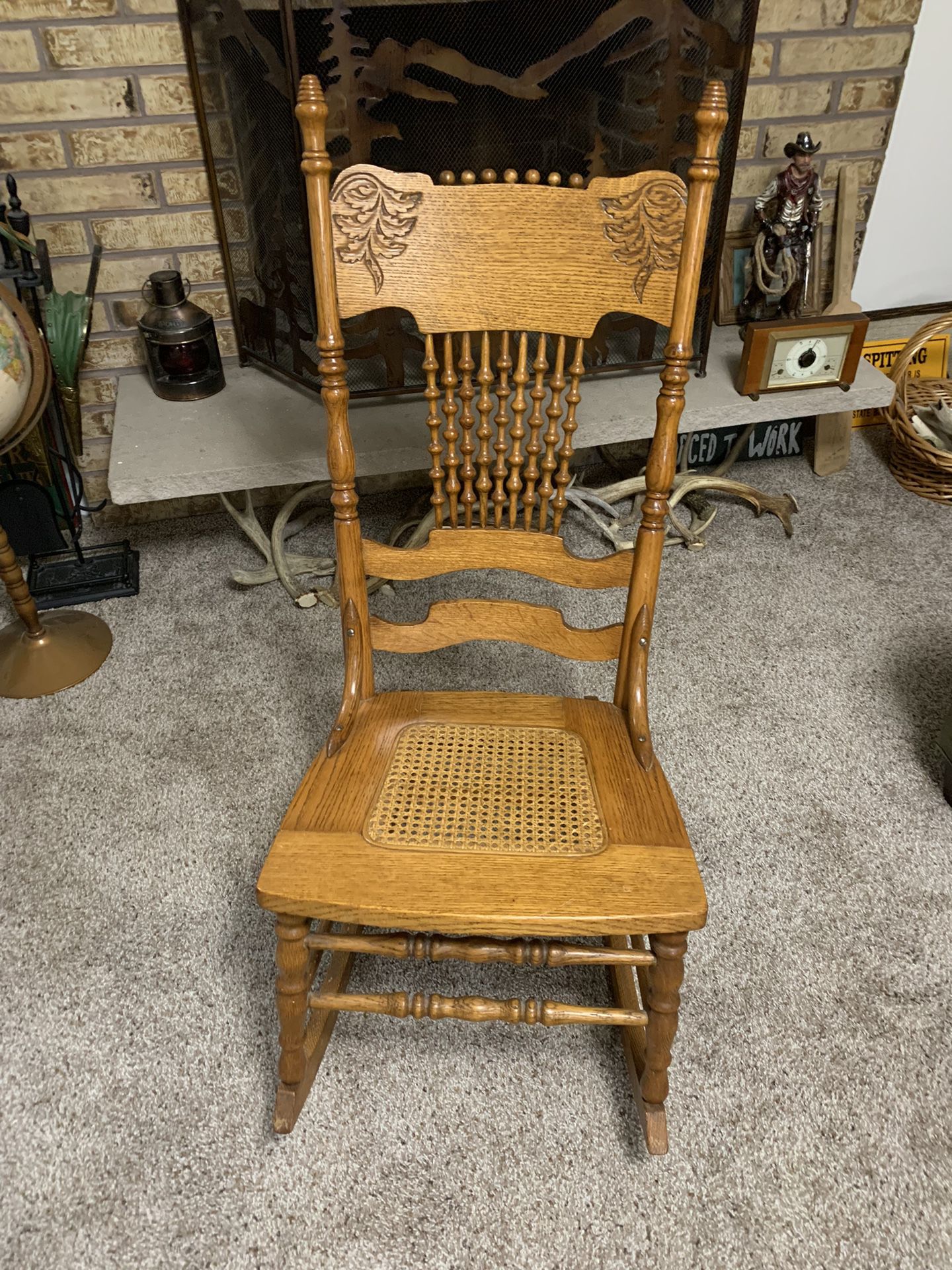 Cute Light Weight Adult Very Sturdy Solid Wood Rocking Chair