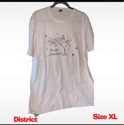 District '50 and Fabulous' Graphic Tee XL
