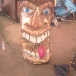Hand Carved Tiki