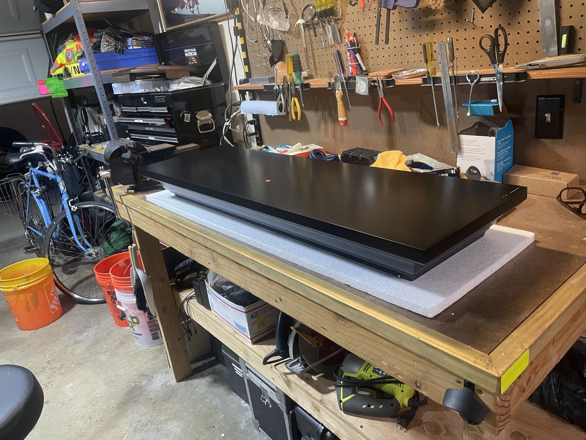 Concealment gun shelf with trap door and RFID lock