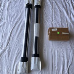 OEM GMC Acadia Roof Rack Cross Rails - Silver/Black - 2010-2016