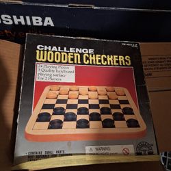 Wooden Checkers