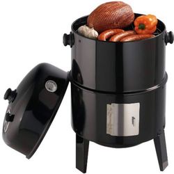 Grill GrillPro 16 In. 400 Sq. In. Upright Traditional Water Charcoal/pellet Smoker.  