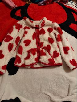 Total Love 4T Heart Print Fleece Jacket