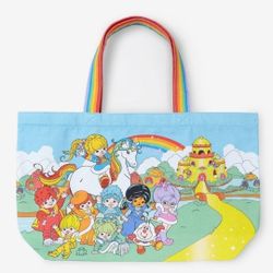 Rainbow Brite Rainbow Tote Bag Large Fabric Canvas 