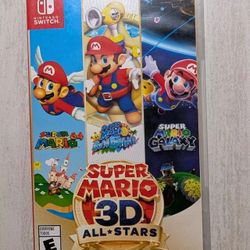 Super Mario 3D All Stars All-stars BRAND NEW Rare Out Of Print Nintendo Switch Video Game Allstars