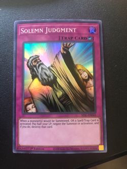Yugioh - Solemn Judgment Super Rare