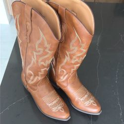 $50. Brown Forever Woman’s Cowgirl Boots