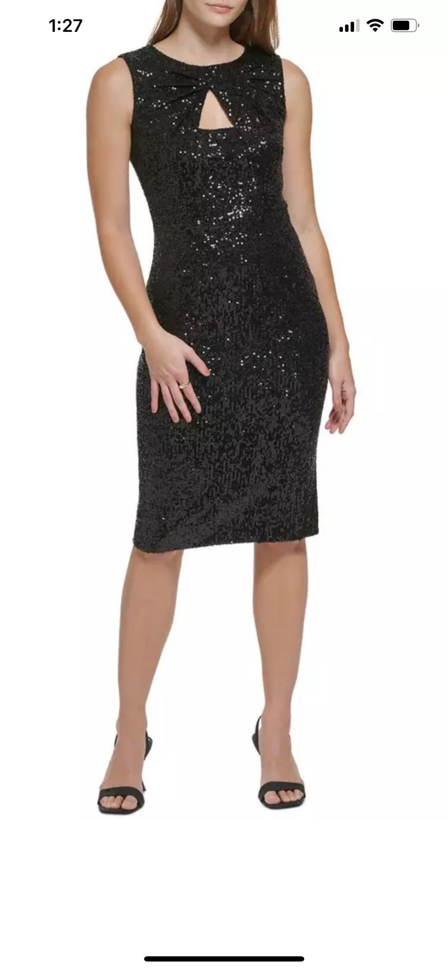 New Calvin Klein Sequined Dress Size 4 Or S