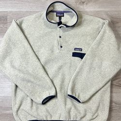 Patagonia T Snap Synchilla Large L Oatmeal