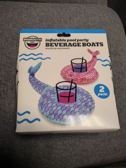 BigMouth Inc. Mermaid Inflatable Beverage Boats 2-Pack