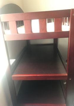 Wooden changing table