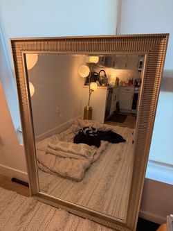 Large mirror - 35”x51” - bronze / silver