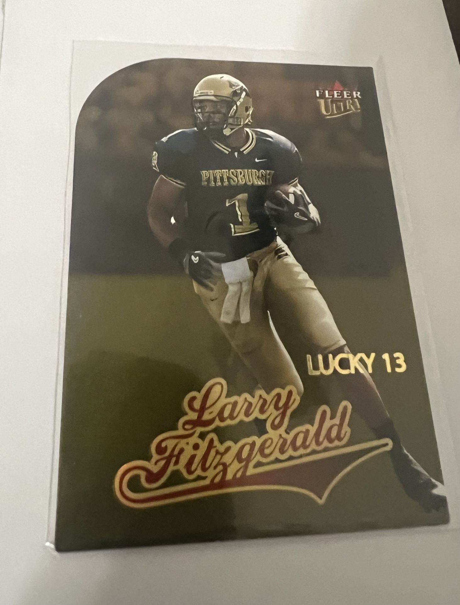 2004 Ultra Fleer Gold Medallion Larry Fitzgerald Die-cut Rookie 