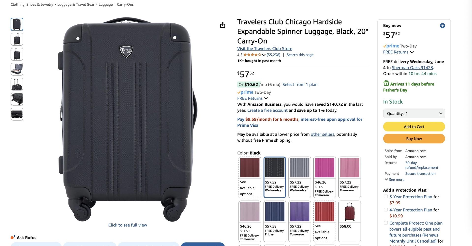 2 Brand New Travelers Club Carry On