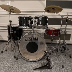 Vintage Tama drum set complete