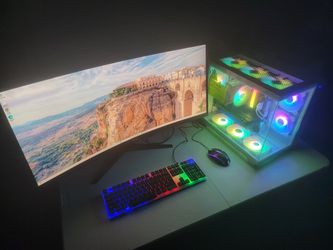 Custom built gaming PC ( comes with monitor keyboard and mouse )
