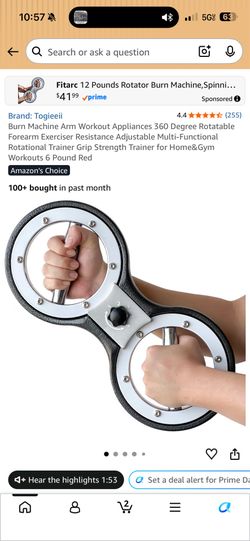 Rotating forearm exercise