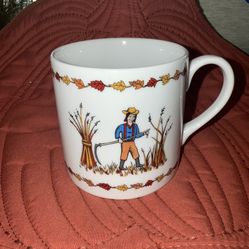 Swedish Seasons Collection Fall Porcelain Coffee Mug Gevalia Kaffe Autumn Unused 