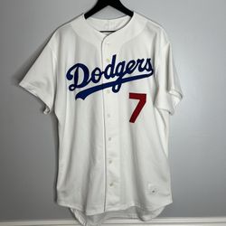 Los Angeles Dodgers Baseball Jersey Custom Steve Yeager’s Son Mens 48 White 