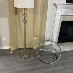 Lamp And Living Room/ Coffee Table