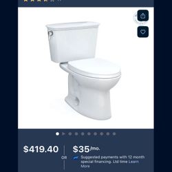 TOTO Drake Cotton Elongated Standard height Soft Close 2-piece Toilet 12-in Rough-In WaterSense 1.28 GPF