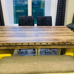 Dining Table With 4 Chairs And Cover 