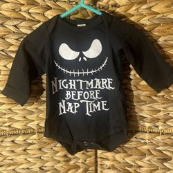 Nightmare Before Nap Time Baby Onesie 