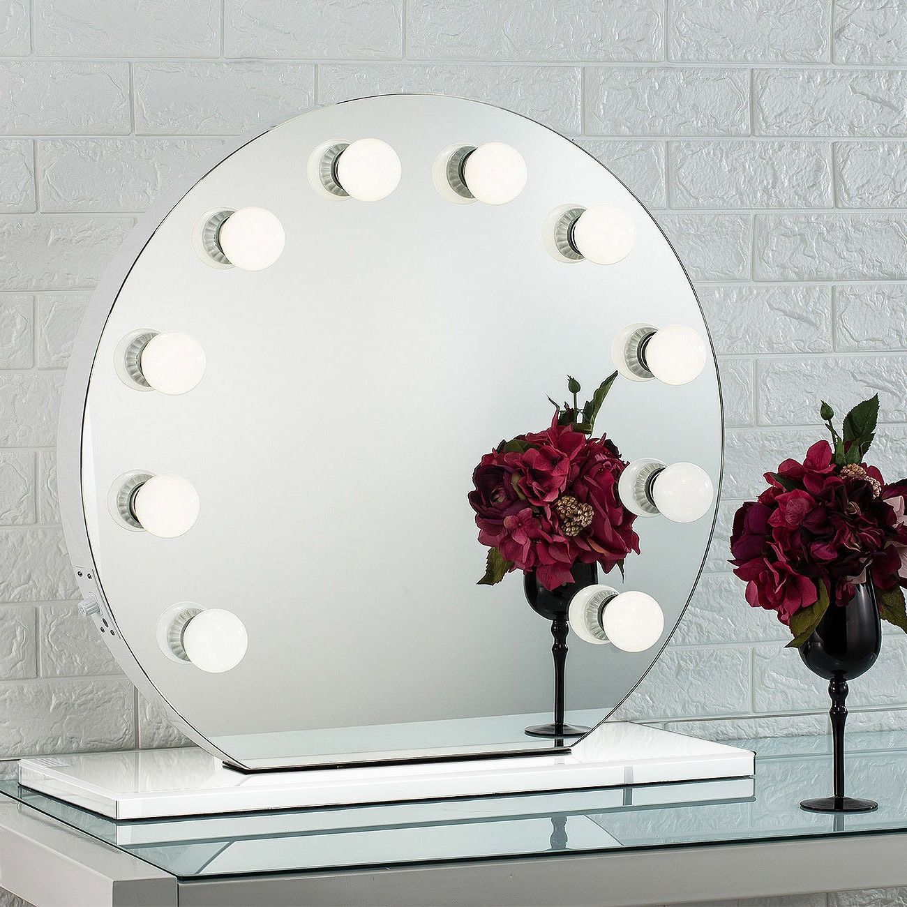 Brand New $100 Round 28” Vanity Mirror 10 LED Light 