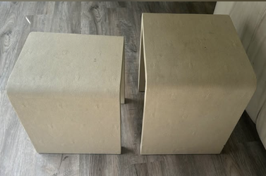 Living Room | (2) Side Tables | Cream