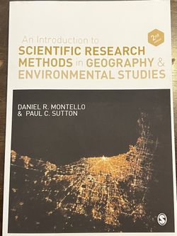 Scientific Research Methods In Geography And Environmental Studies