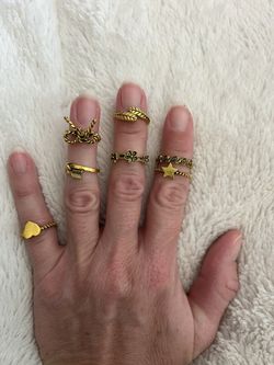 Girls Fake Gold Rings