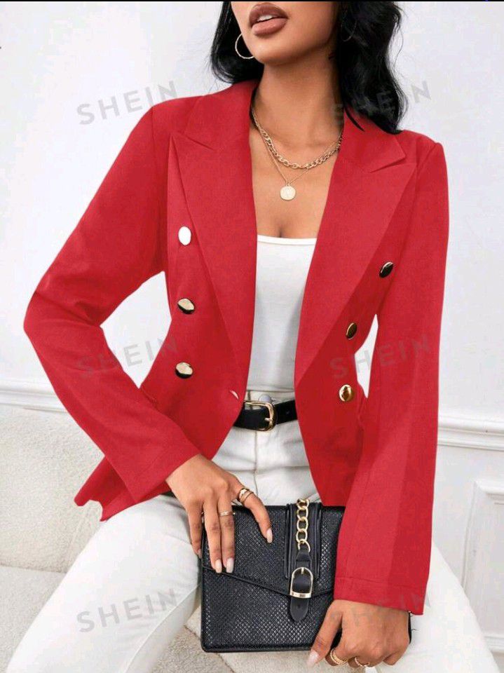 WOMEN BLAZER COLOR RED - NEW NEVER USED